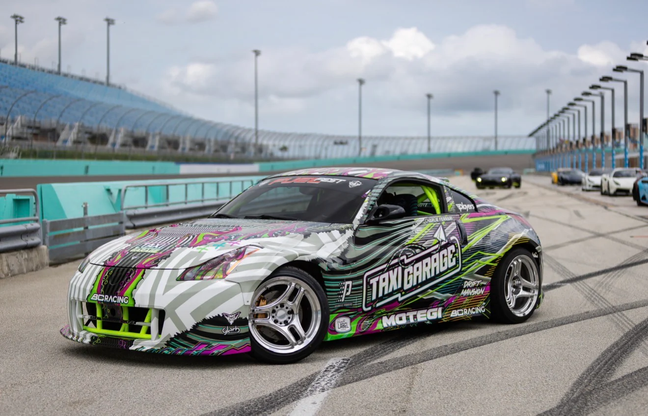Charlie Ferrari 350Z Drift Car Shirt - Image 3