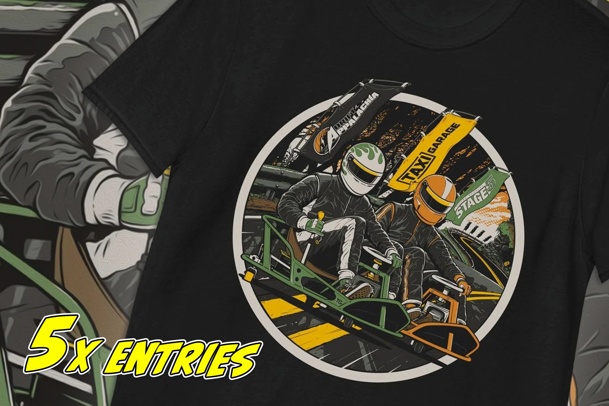 Drift Appalachia x Taxi Garage Collab Shirt