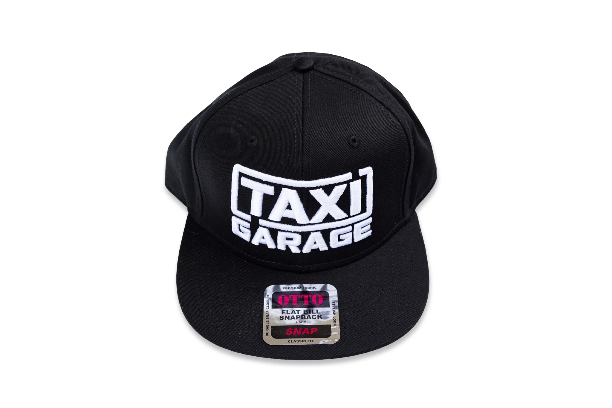 TAXI GARAGE Black Snap Back Hat - Image 3