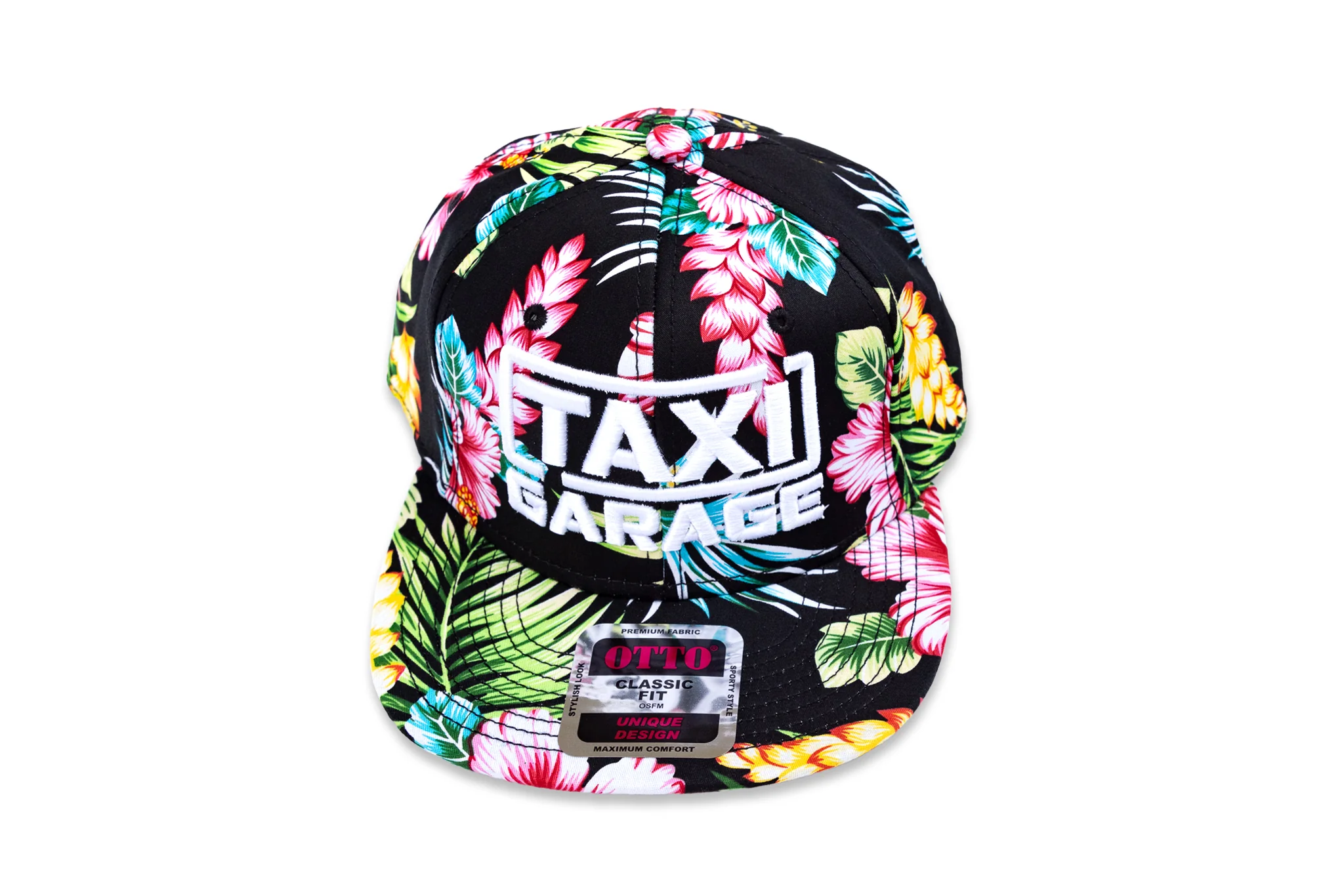 TAXI GARAGE Full Floral Vibe Snap Back Hat - Image 3