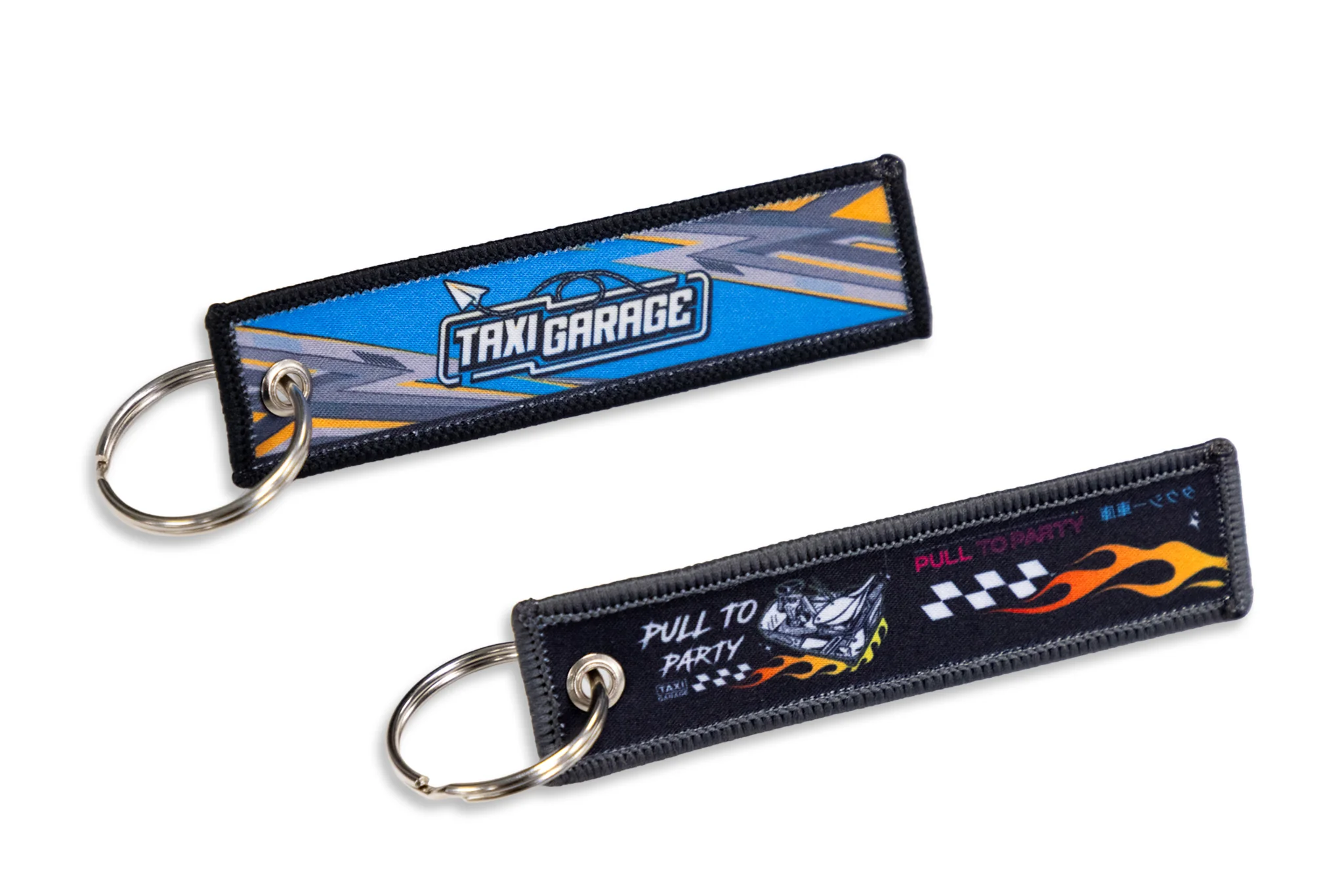 Taxi Garage Pull Tag Keychain - Image 2