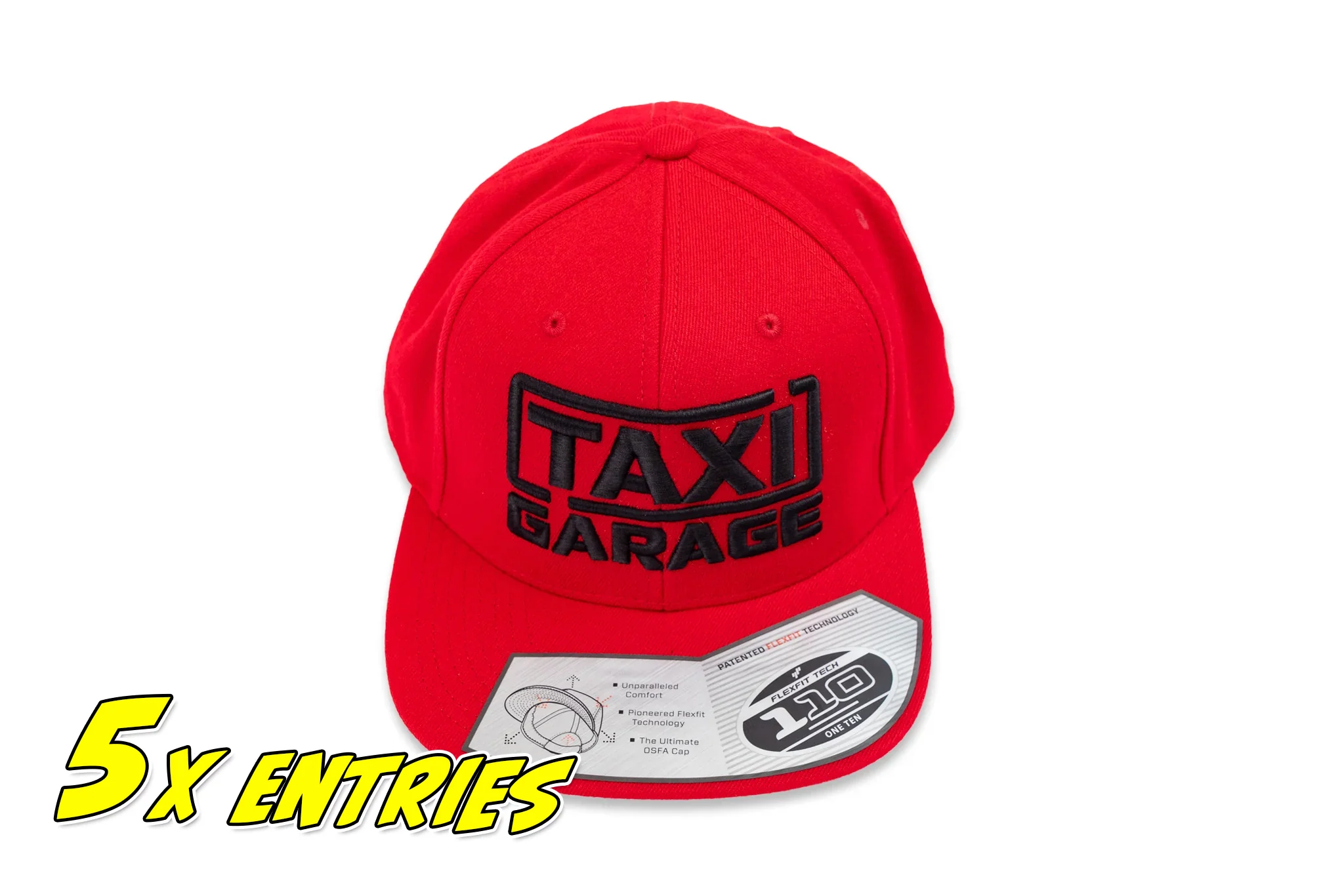 TAXI GARAGE Red Snap Back Hat