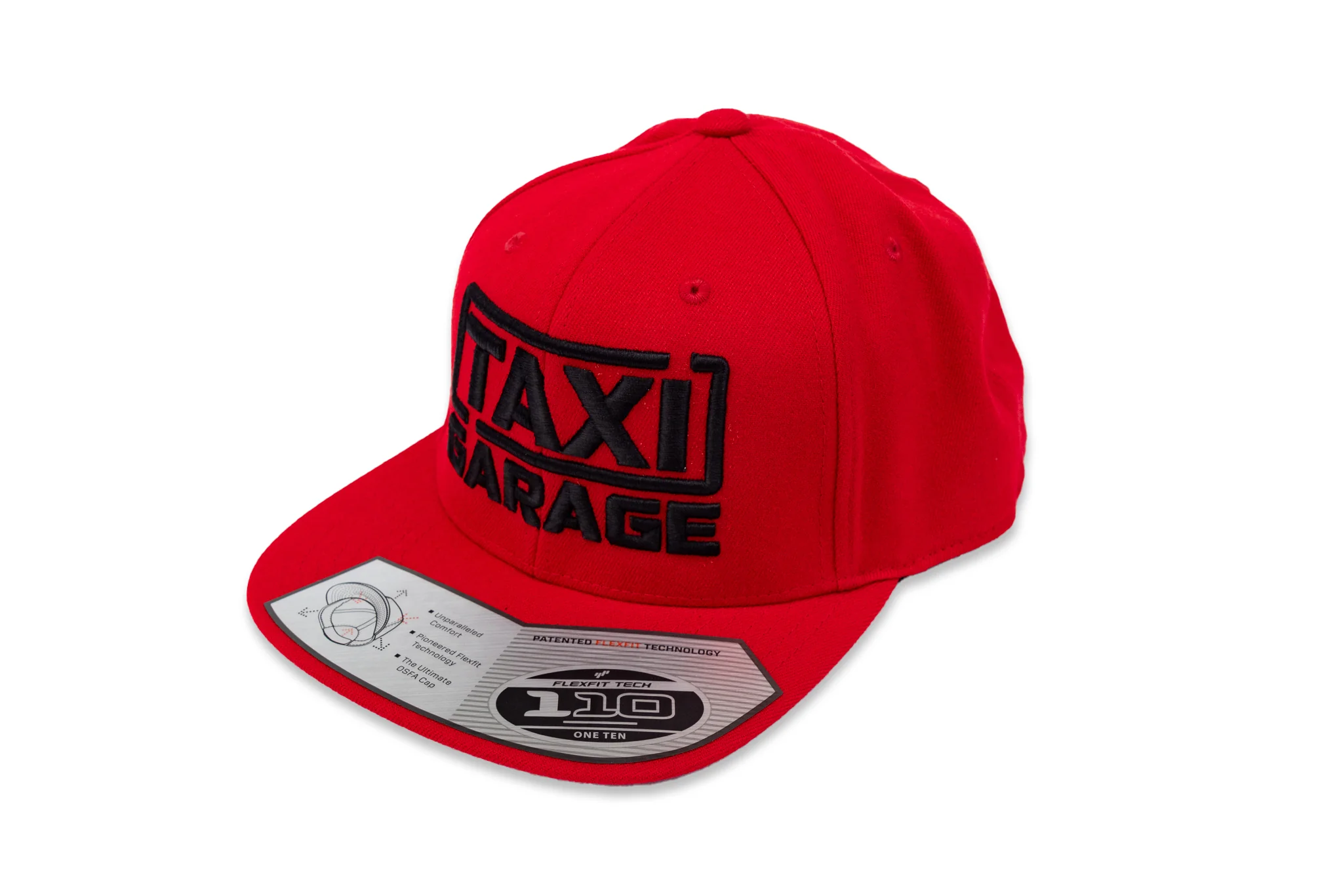 TAXI GARAGE Red Snap Back Hat - Image 2