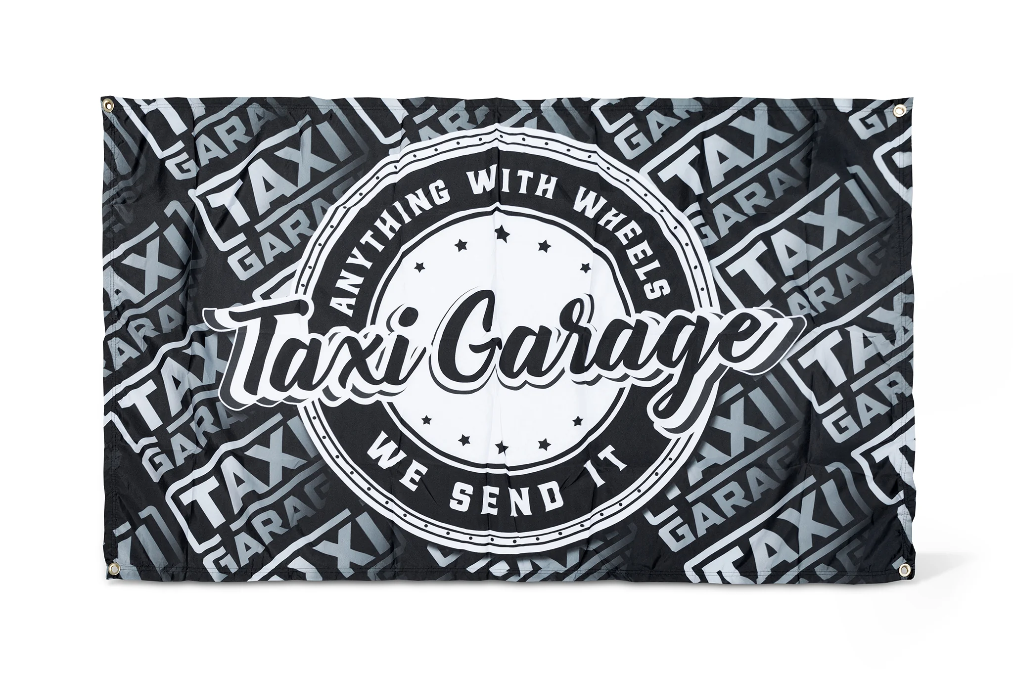 TAXI GARAGE Bandana Vibes Shop Flag 3x5 - Image 3